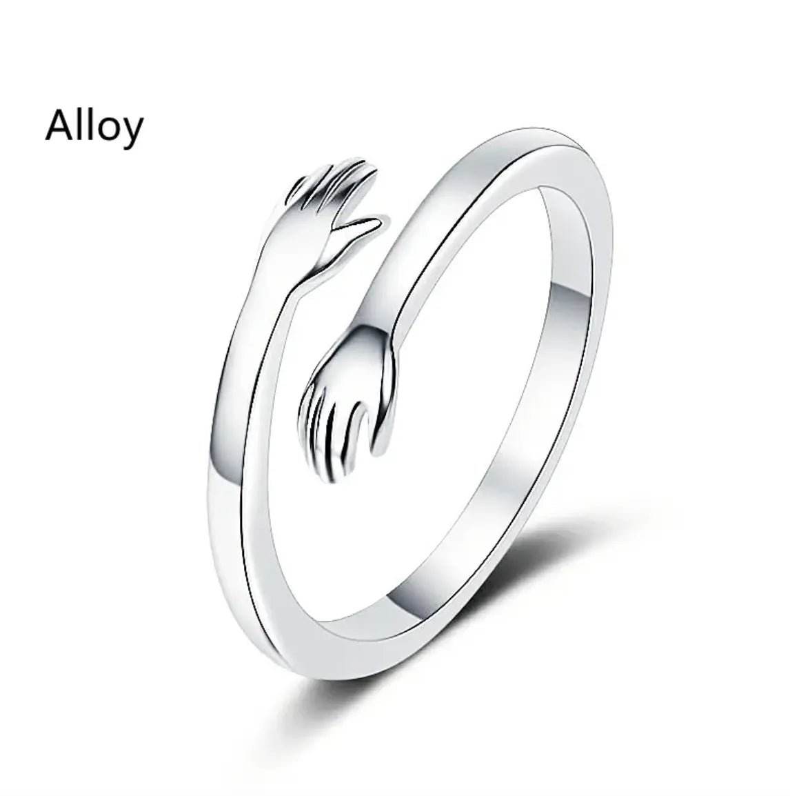 Hug Shape Ring — Adjustable Couple Rings