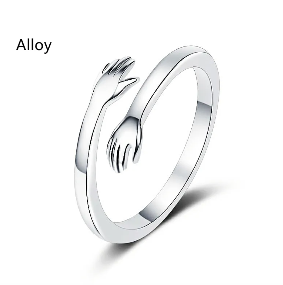 Hug Shape Ring — Adjustable Couple Rings Hottoget