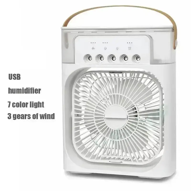 Experience Ultimate Comfort: 3-in-1 Portable Fan, Air Conditioner, and Humidifier with LED Night Light