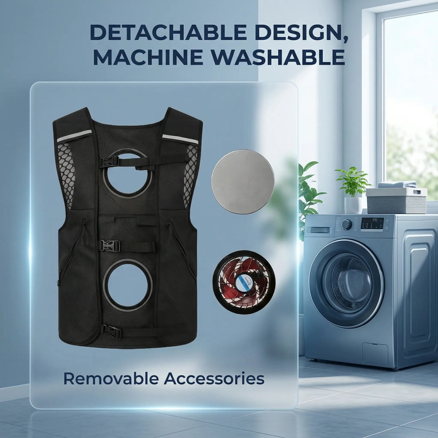 Stay Cool and Comfortable Anywhere: The Ultimate Outdoor Cooling Vest with Powerful 30000mAh Battery and Adjustable Airflow for All Outdoor Adventures
