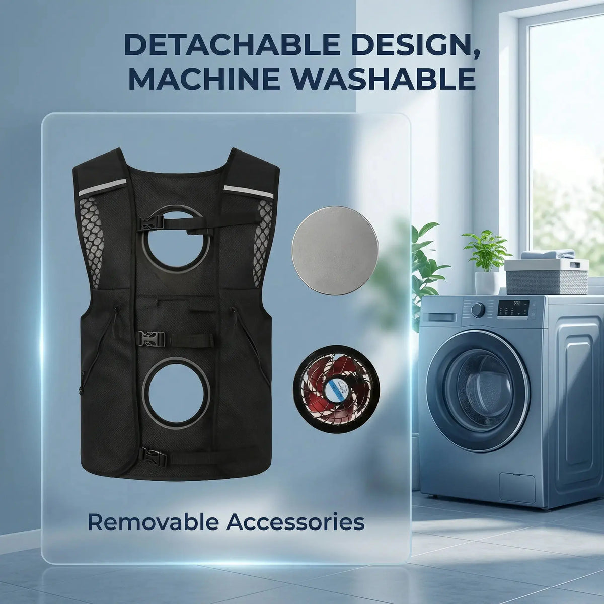 Stay Cool and Comfortable Anywhere: The Ultimate Outdoor Cooling Vest with Powerful 30000mAh Battery and Adjustable Airflow for All Outdoor Adventures