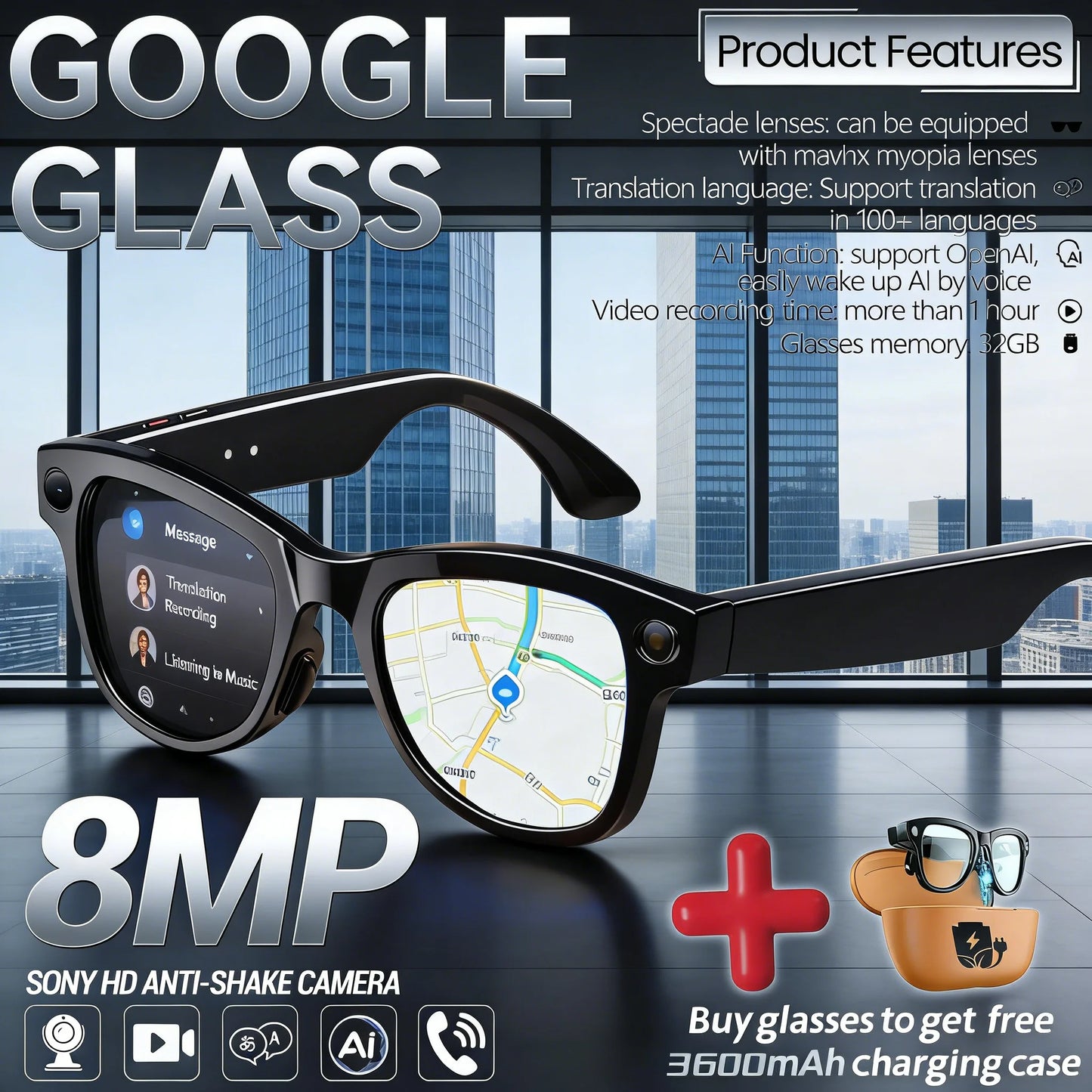 M02 Ultra AI Smart Glasses