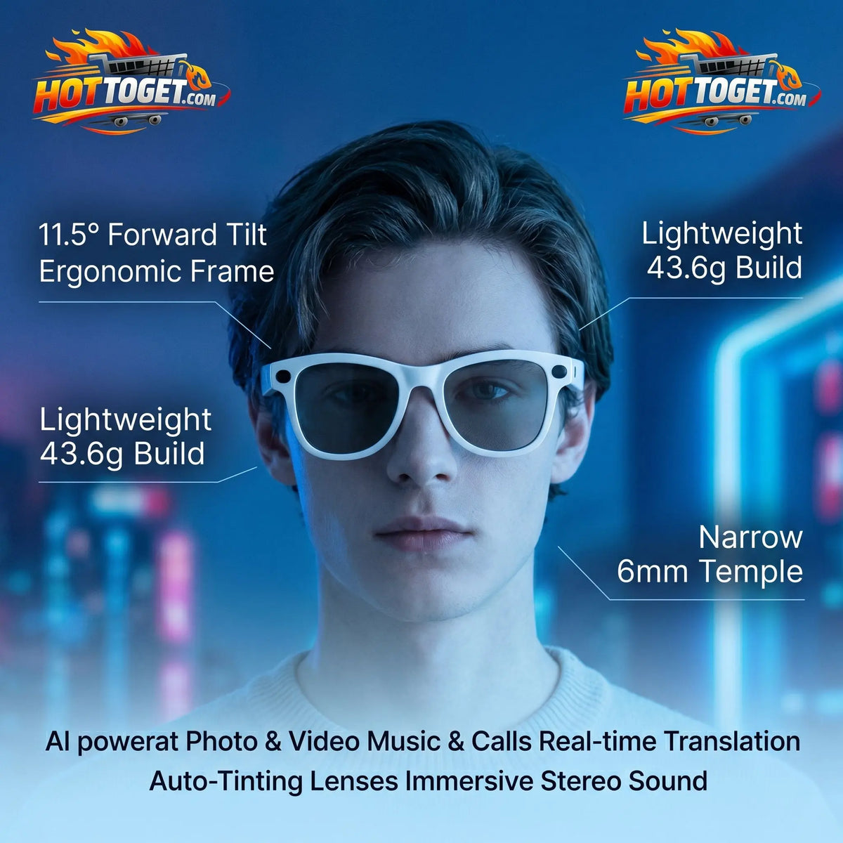 M02 Ultra AI Smart Glasses Hottoget