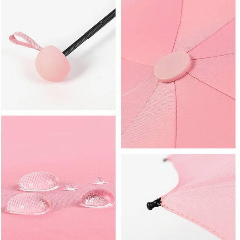Fiberglass rib frame detail of the folding umbrella