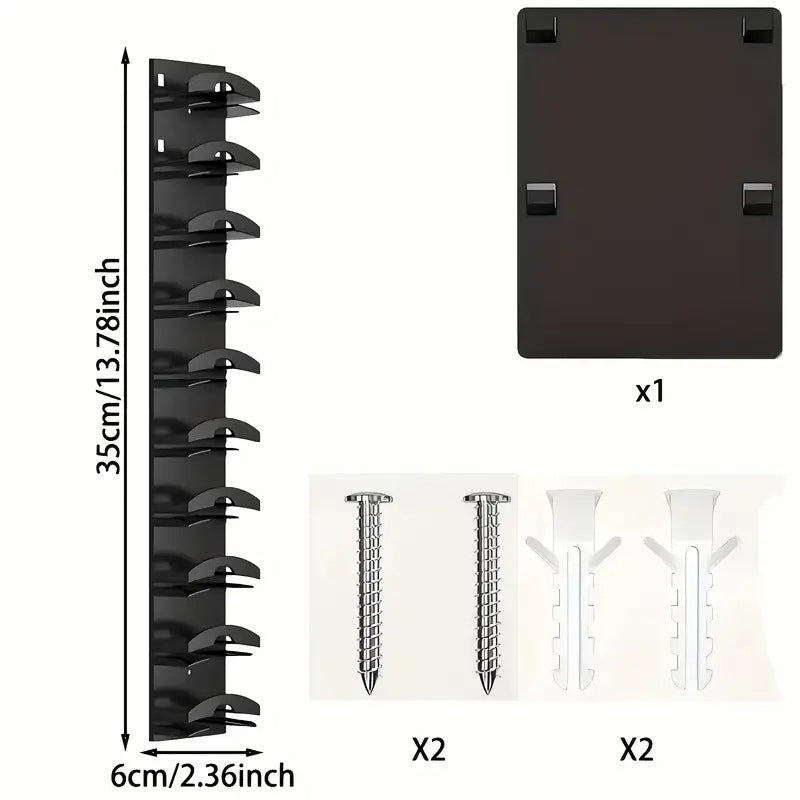 Multi-layer cap rack design showing cap capacity
