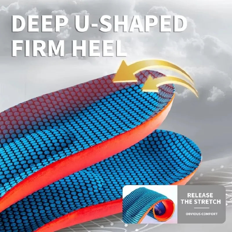 Orthopedic Arch Support Insoles — Leather, Plantar Fasciitis & Flat Feet Relief