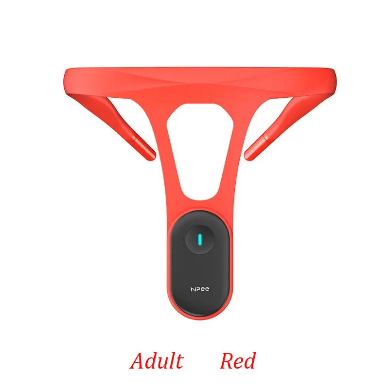 Posture trainer attached to a shirt collar