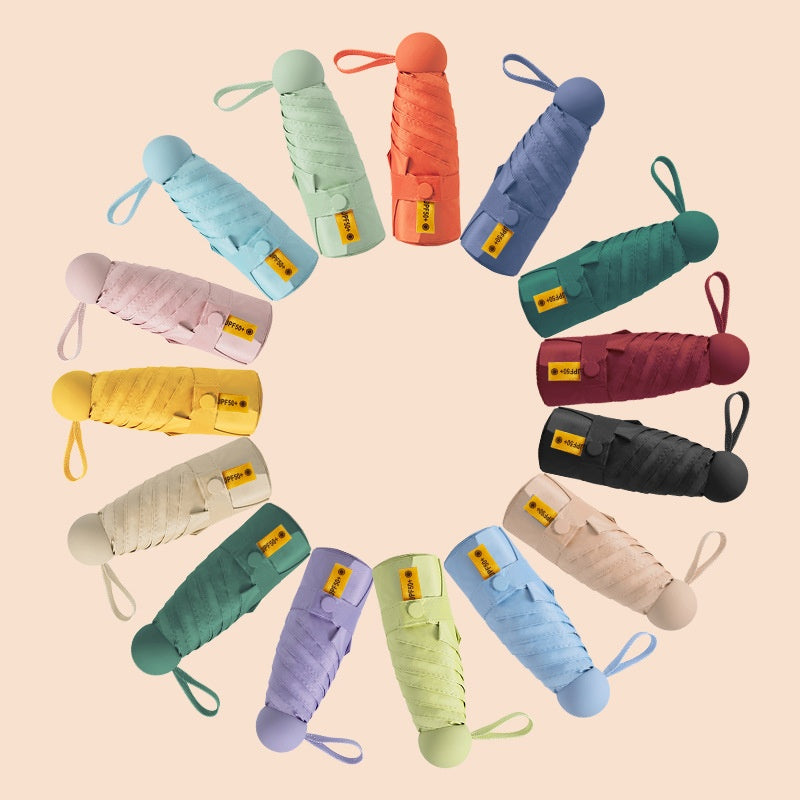 Soft silicone non-slip umbrella handle close-up