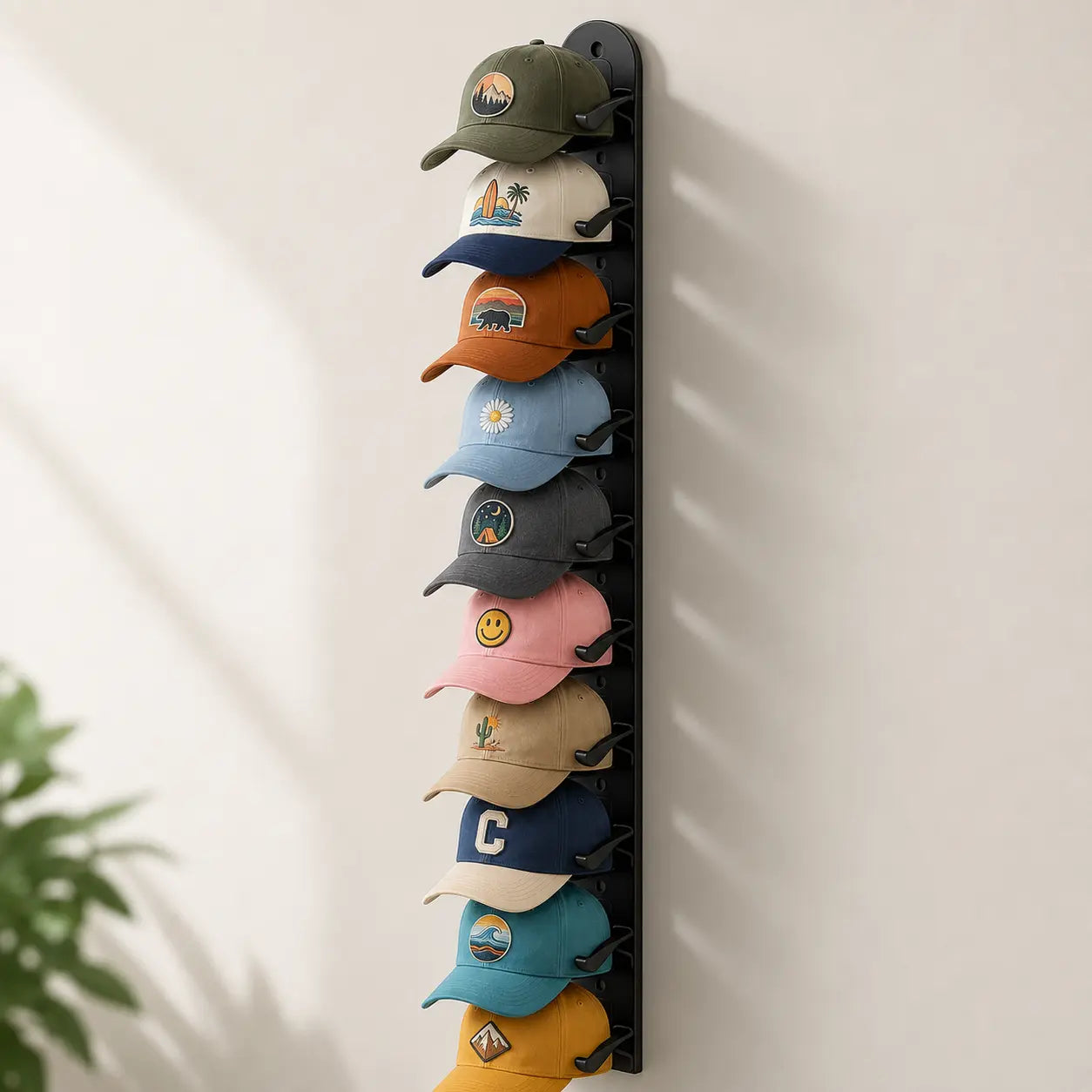 Baseball Cap Storage Rack Wall Hottoget