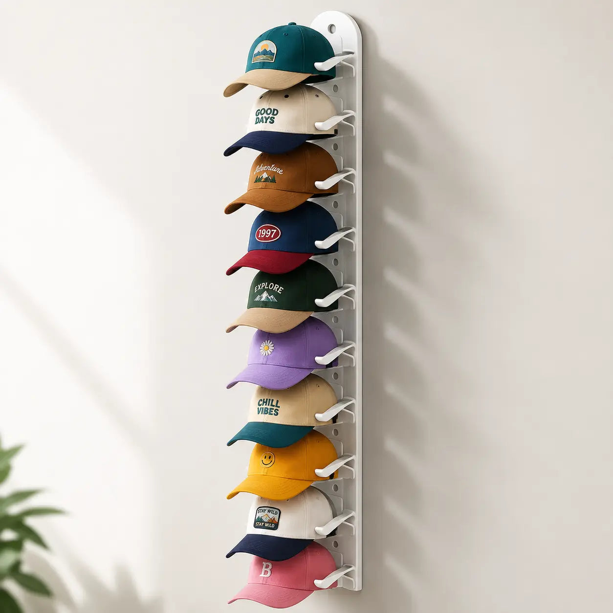 Baseball Cap Storage Rack Wall Hottoget