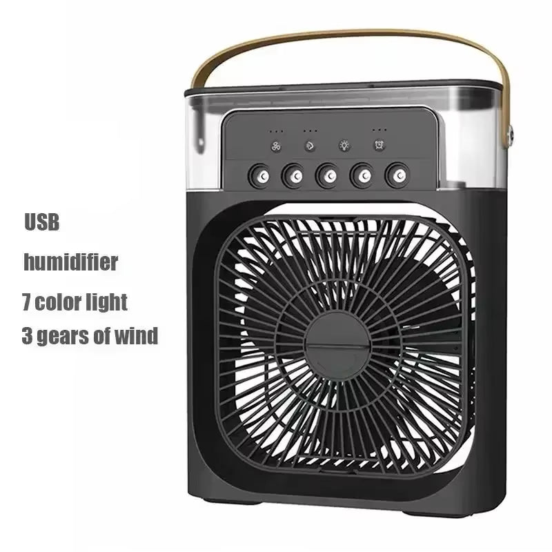 Experience Ultimate Comfort: 3-in-1 Portable Fan, Air Conditioner, and Humidifier with LED Night Light