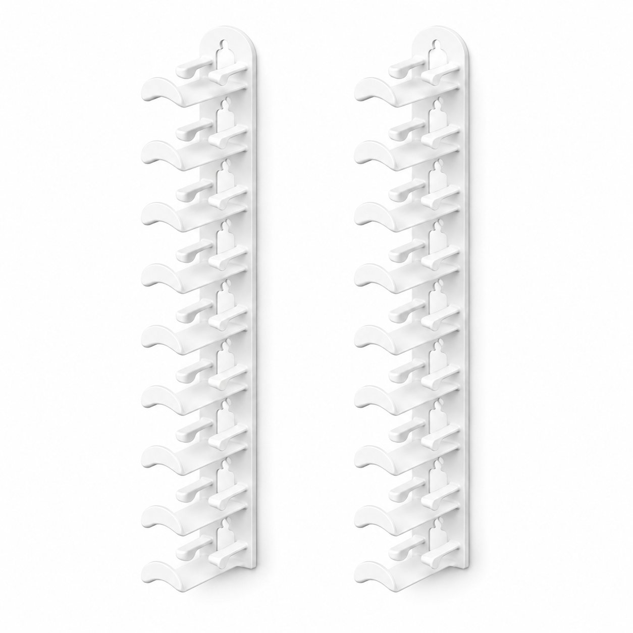 Wall-Mounted Baseball Cap Rack — Holds 18 Caps, No Drilling