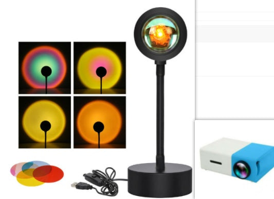 Golden Hour Sunset Projection Lamp