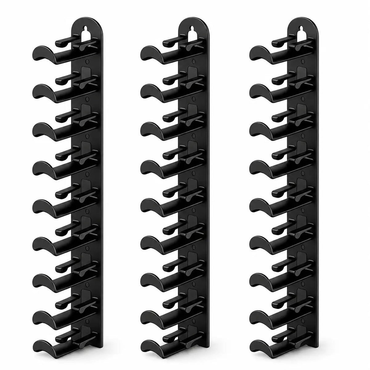 Wall-Mounted Baseball Cap Rack — Holds 18 Caps, No Drilling Hottoget