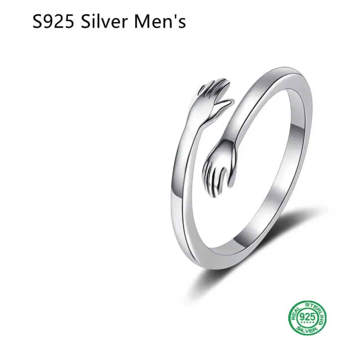 Hug Shape Ring — Adjustable Couple Rings