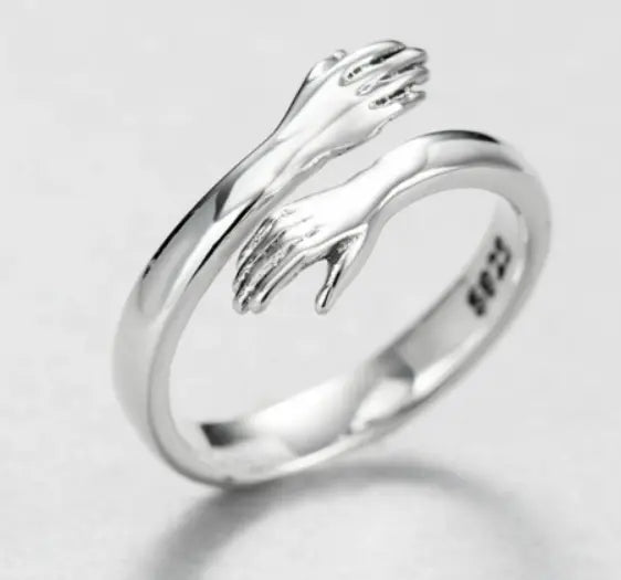 Hug Shape Ring — Adjustable Couple Rings