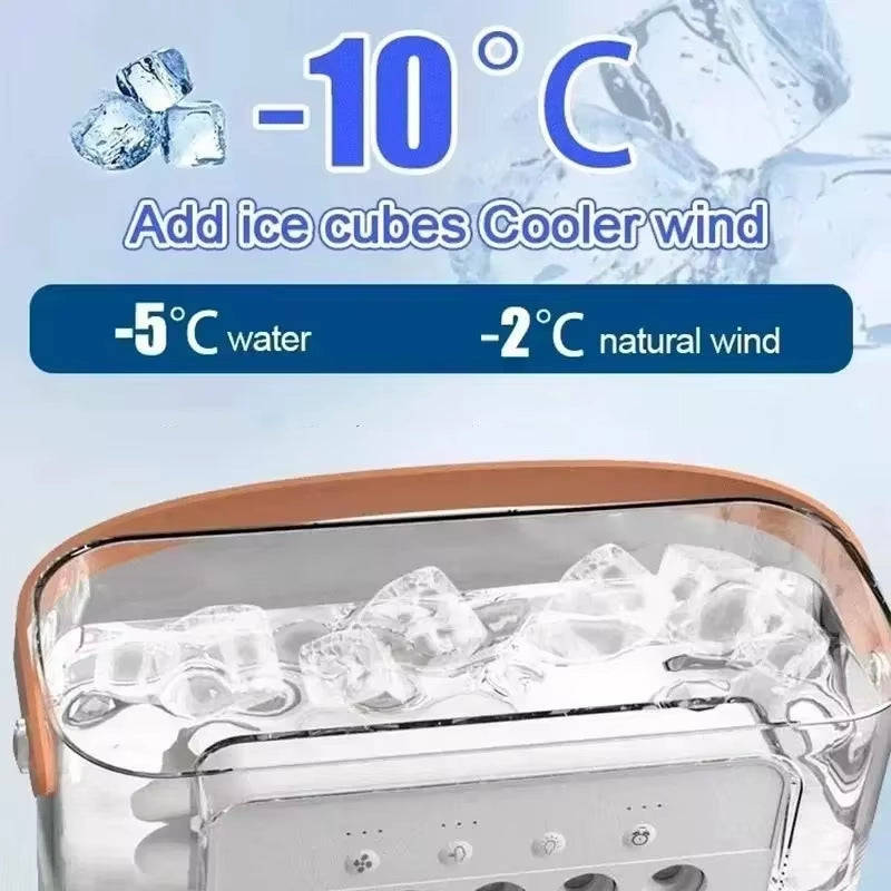 Experience Ultimate Comfort: 3-in-1 Portable Fan, Air Conditioner, and Humidifier with LED Night Light