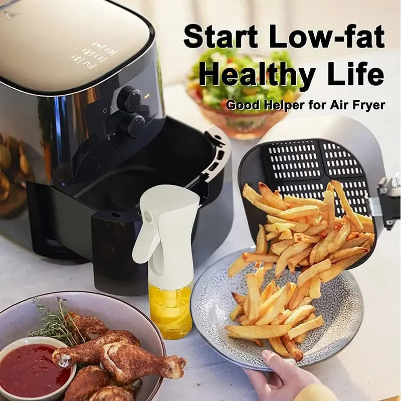 Olive Oil Sprayer Bottle — Refillable Glass-Free Mister for Cooking, BBQ & Baking