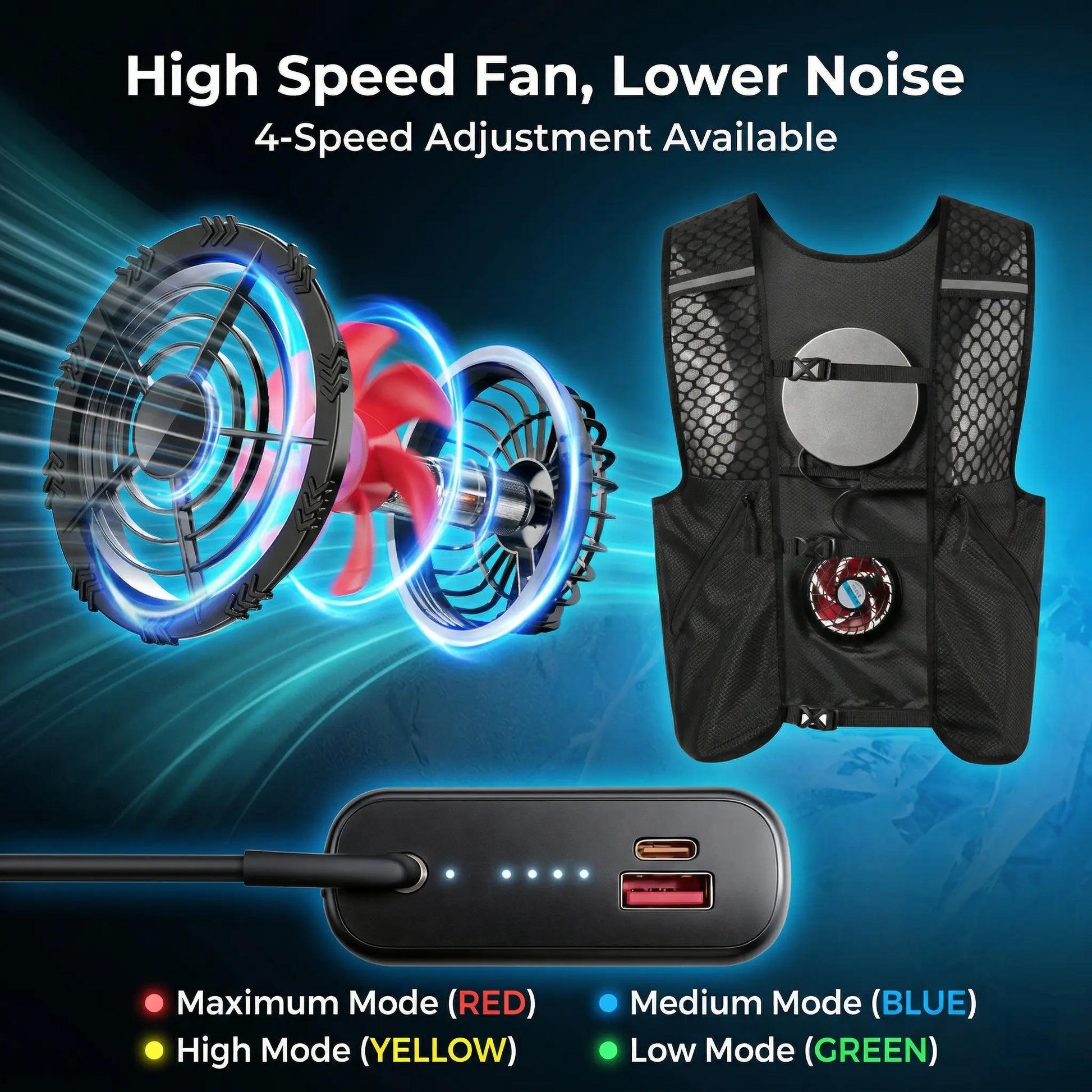 Stay Cool and Comfortable Anywhere: The Ultimate Outdoor Cooling Vest with Powerful 30000mAh Battery and Adjustable Airflow for All Outdoor Adventures