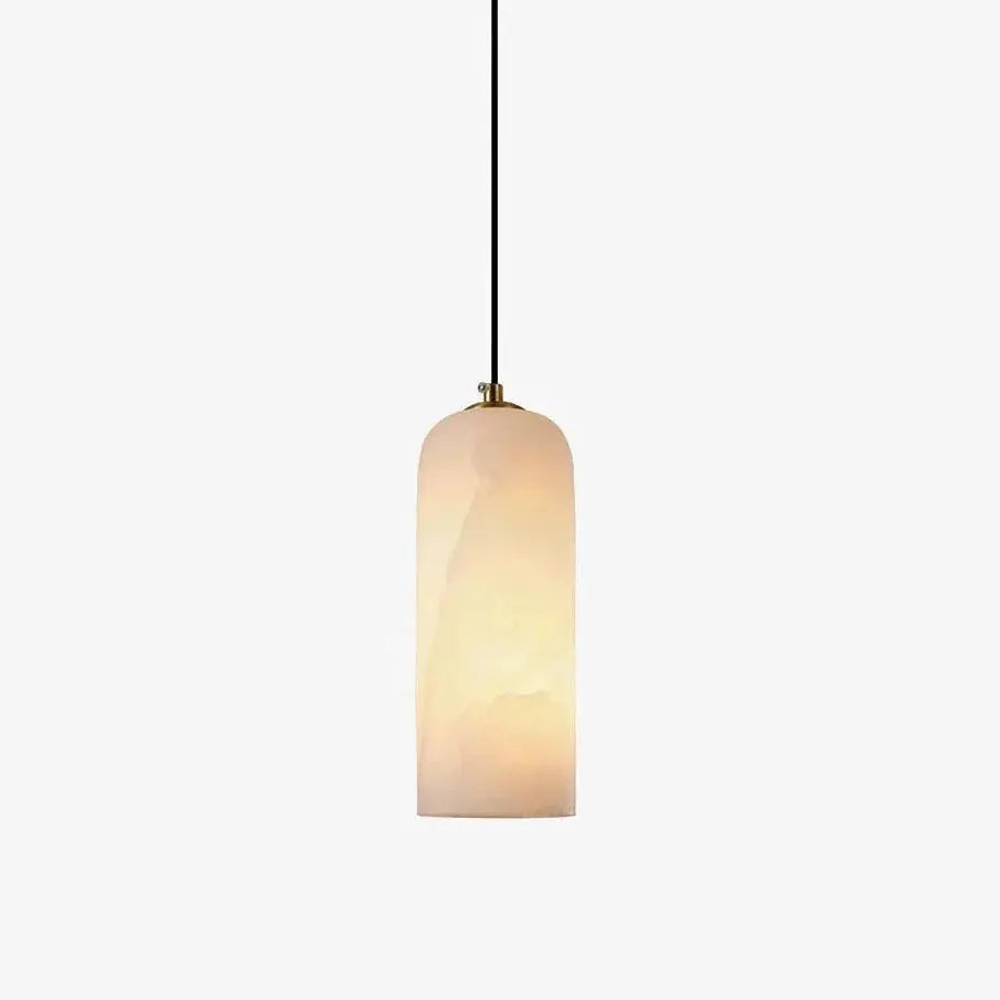Alabaster Collection | Kitchen Pendant Lighting with Adjustable Height | Elegant Brass Finish for Soft Illumination 6