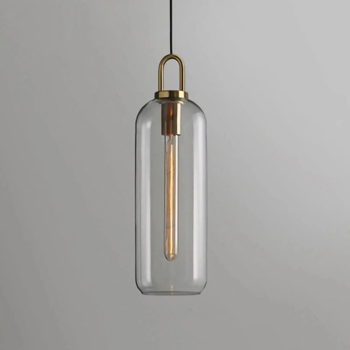 Modern Collection | Glass Pendant Light with Adjustable Height | Stylish Ceiling Fixture for Cozy Indoor Ambiance 2