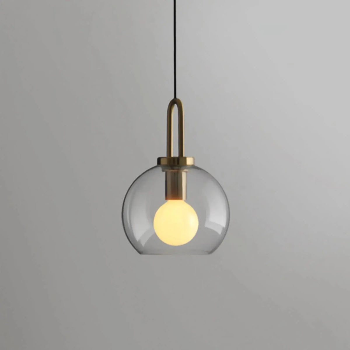 Modern Collection | Glass Pendant Light with Adjustable Height | Stylish Ceiling Fixture for Cozy Indoor Ambiance 4