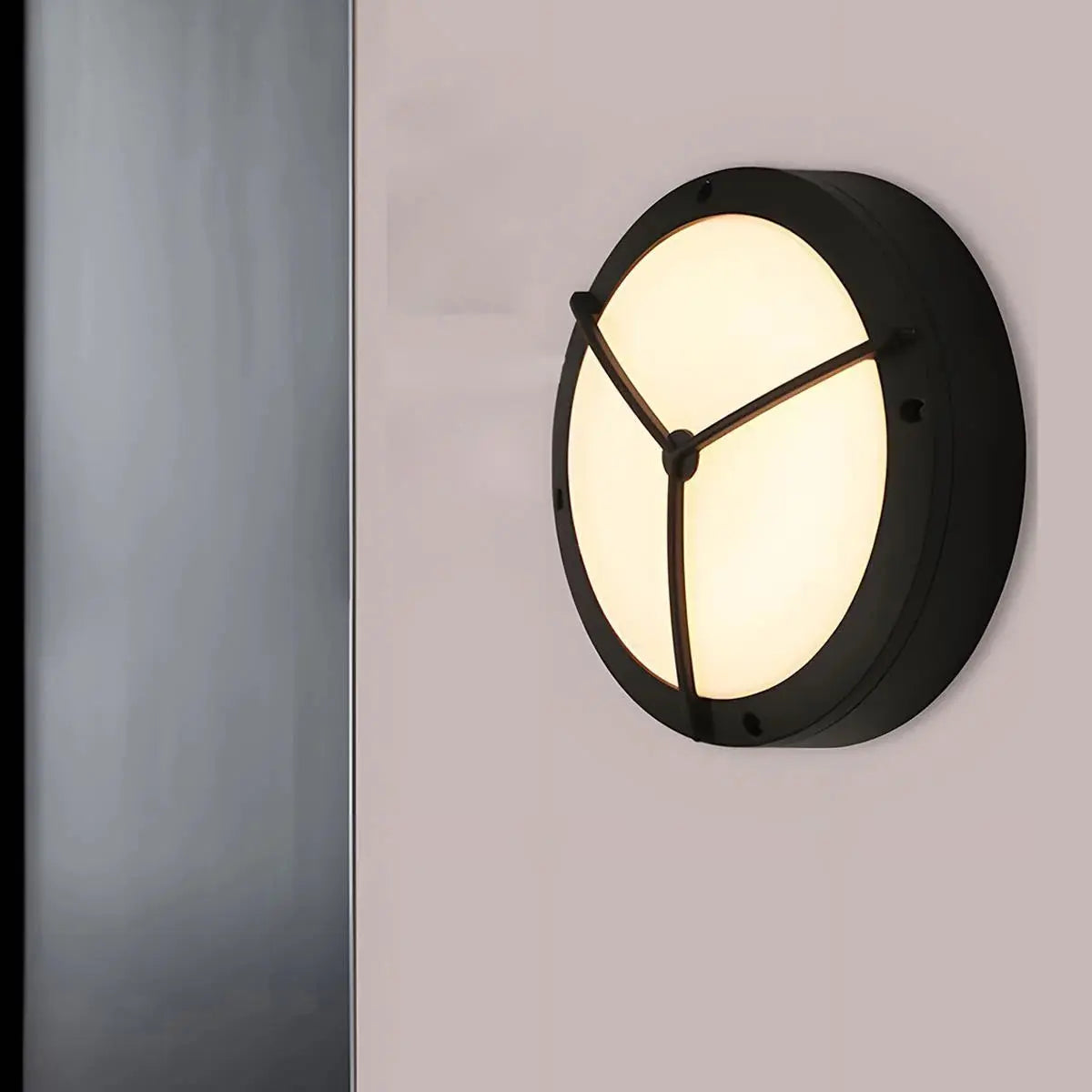 Modern Outdoor Wall Lights | LED Round Porch Light with IP65 Waterproof Rating | Durable Aluminum Fixture for Stylish Exterior Illumination 2