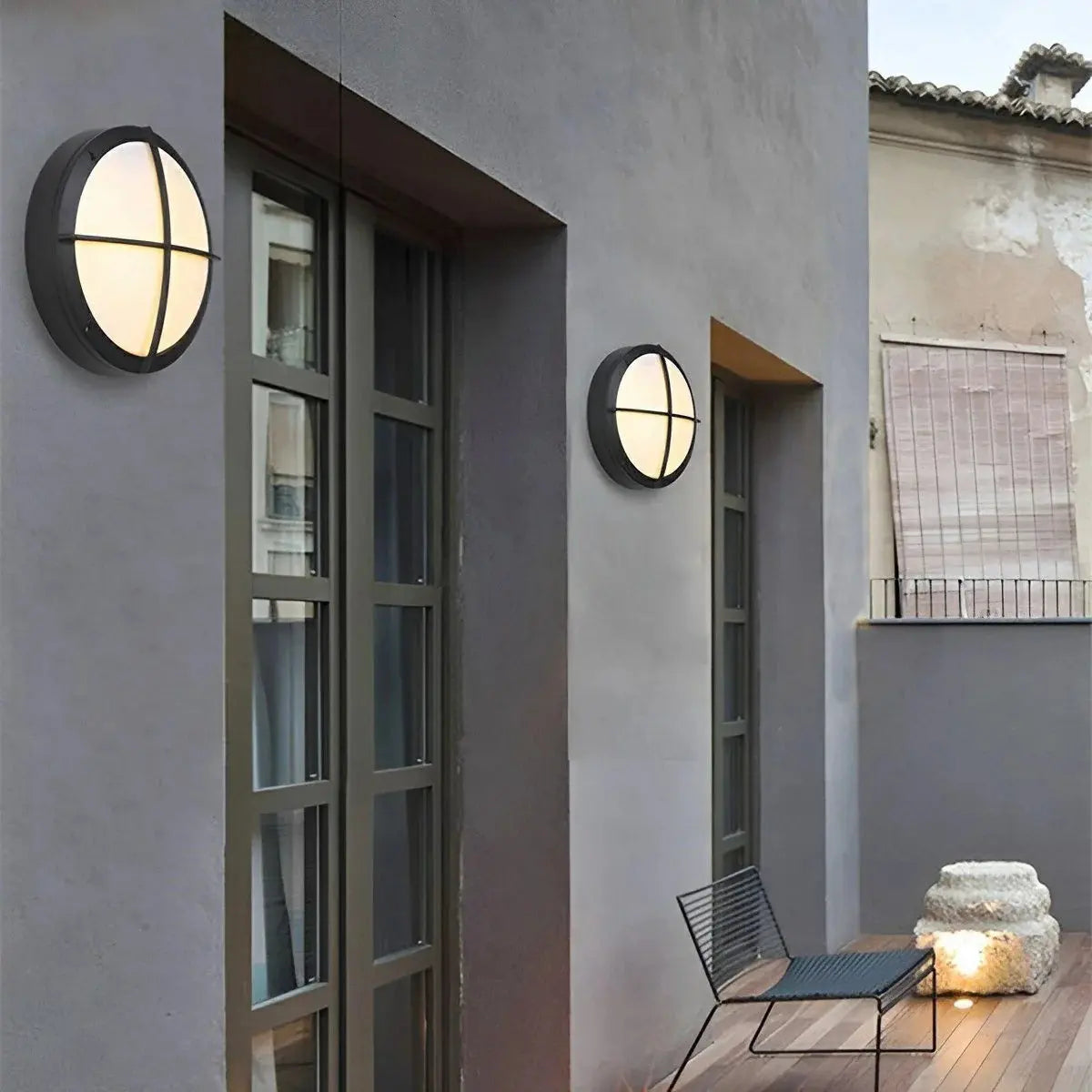Modern Outdoor Wall Lights | LED Round Porch Light with IP65 Waterproof Rating | Durable Aluminum Fixture for Stylish Exterior Illumination 3