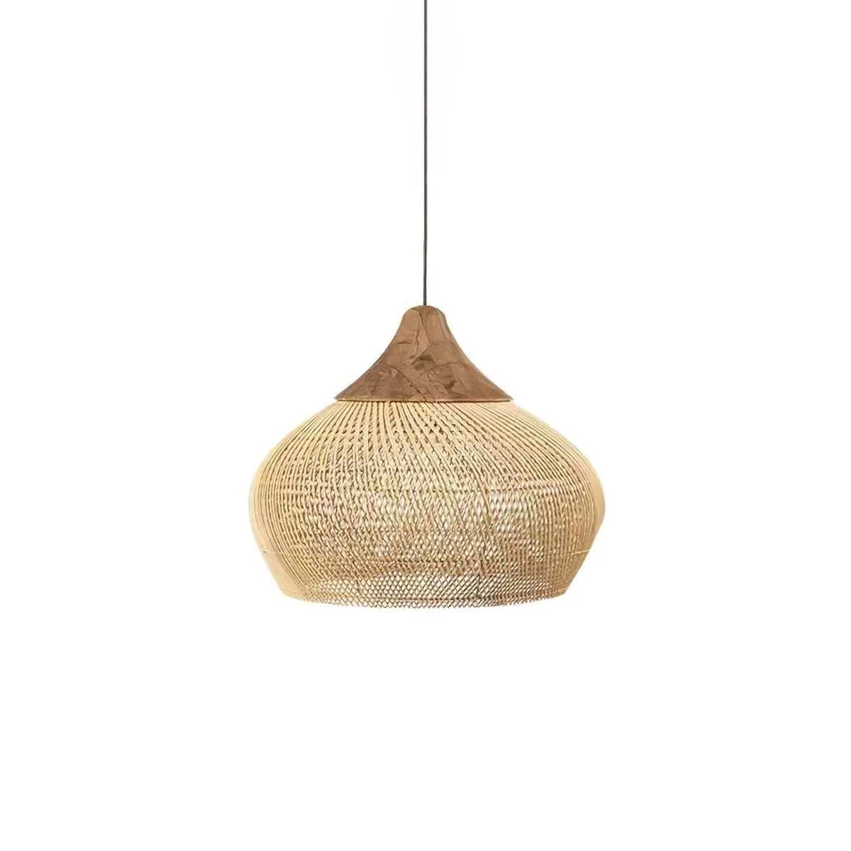 Organic Rattan Pendant Light | Handwoven Ceiling Fixture with Adjustable Height | Cozy Ambient Lighting for Modern Spaces 12