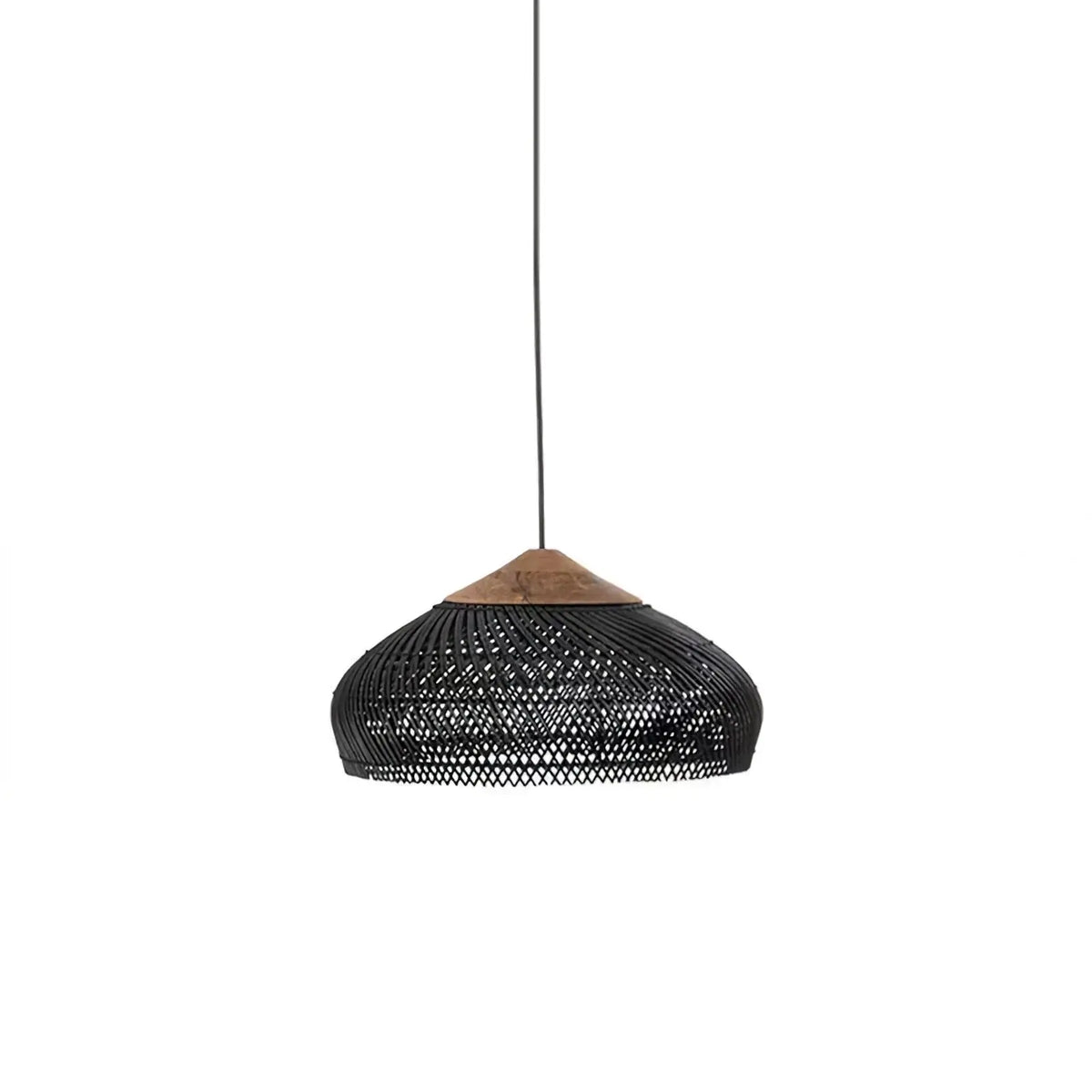 Organic Rattan Pendant Light | Handwoven Ceiling Fixture with Adjustable Height | Cozy Ambient Lighting for Modern Spaces 7