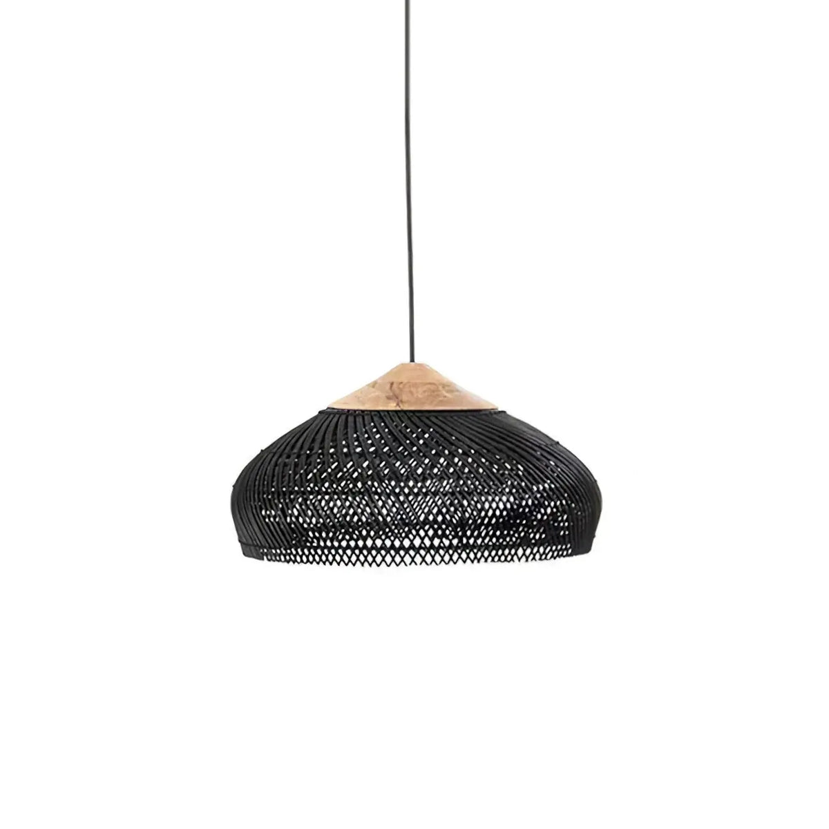 Organic Rattan Pendant Light | Handwoven Ceiling Fixture with Adjustable Height | Cozy Ambient Lighting for Modern Spaces 8