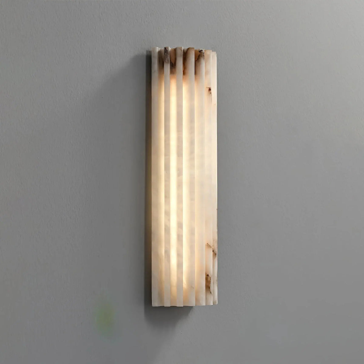 Rula Collection | Wall Light Sconce with Integrated LED & Dimmable Feature | Sculptural Alabaster Design for Warm Ambient Lighting 2