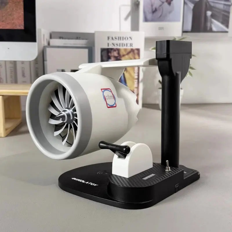 Experience the Power of Flight with the USB Turbofan JetFan - A Creative and Stylish Desktop Fan!