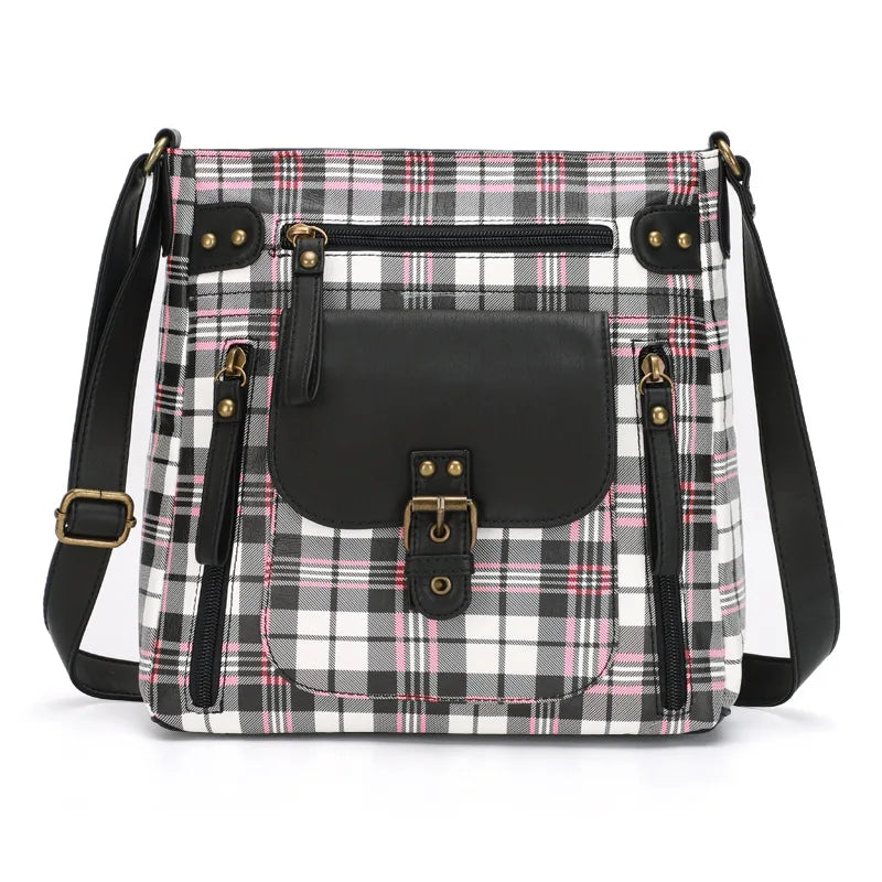 Retro square shoulder bag - back view