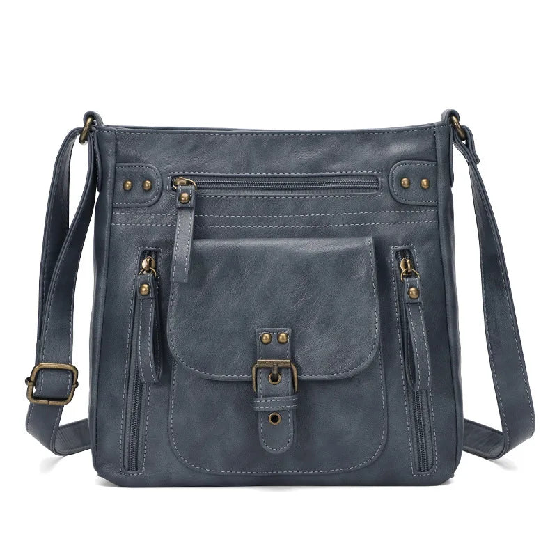 Retro square shoulder bag - worn on the shoulder