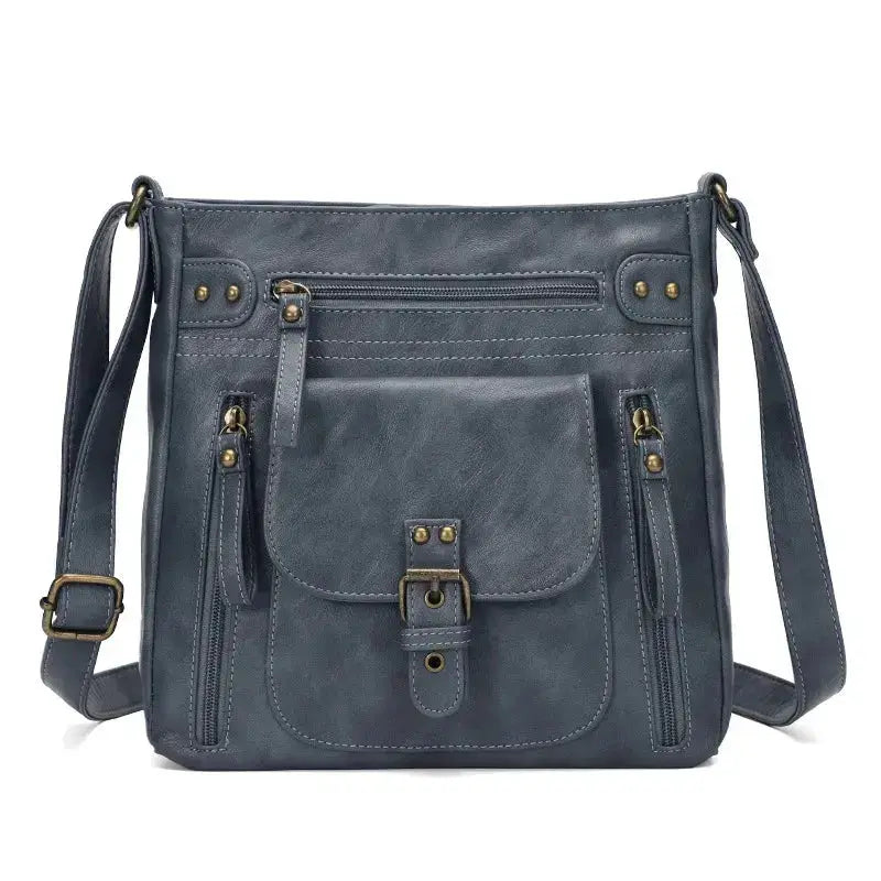 Retro square shoulder bag - worn on the shoulder