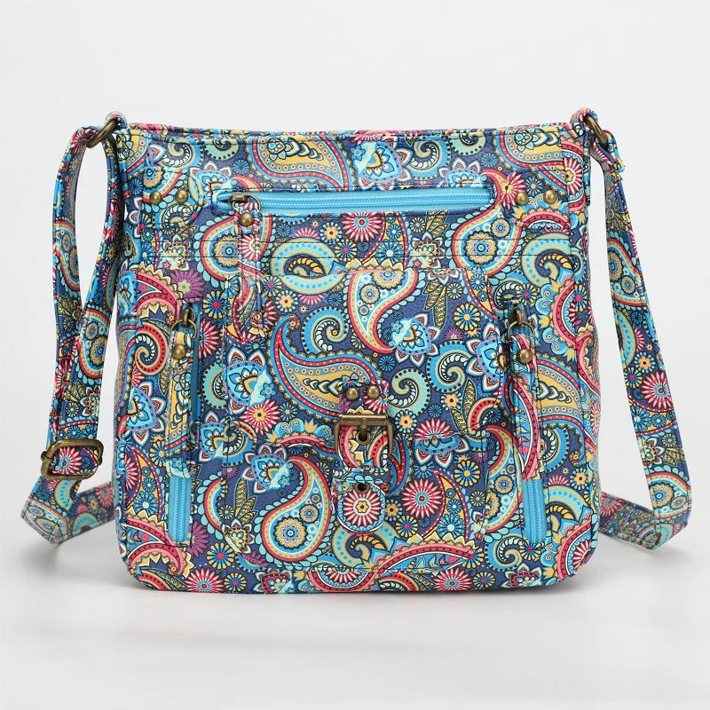 Retro square shoulder bag - side view