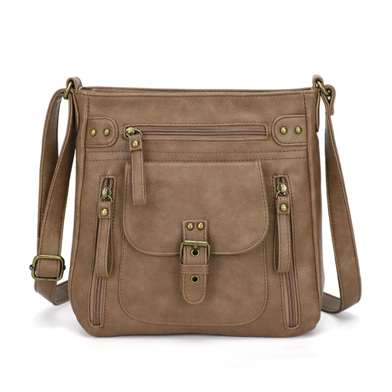 Retro square shoulder bag - hardware detail