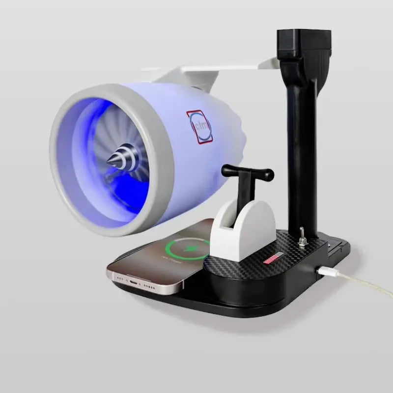 Experience the Power of Flight with the USB Turbofan JetFan - A Creative and Stylish Desktop Fan!