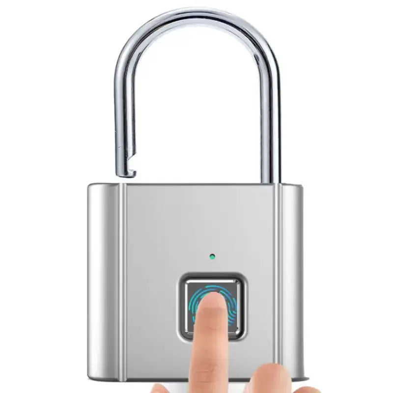 Unlock Convenience with the Revolutionary Smart Fingerprint Padlock - Waterproof Biometric Security Lock with USB Rechargeable Battery for Effortless Access