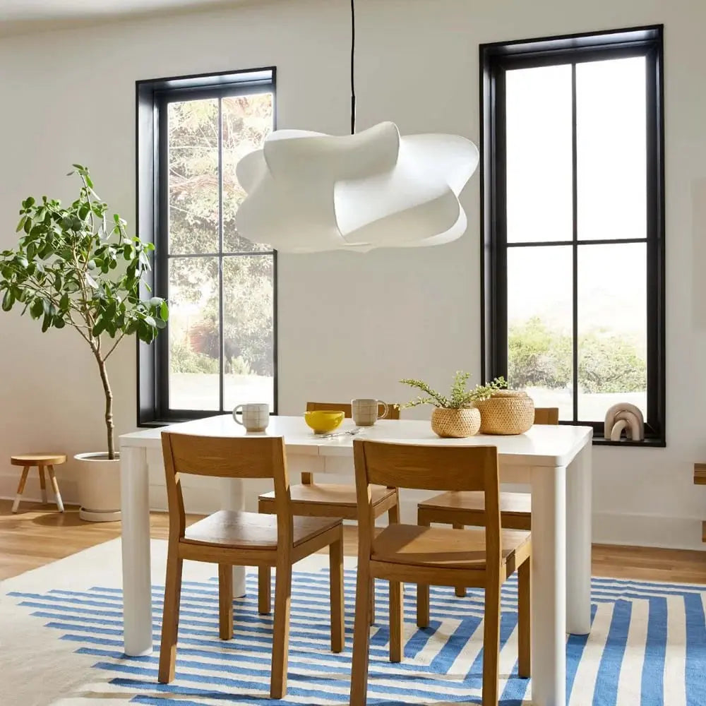 Silk Cocoon Pendant Ceiling Light with Adjustable Hanging Cord | Layered Shade for Soft Ambient Illumination 4