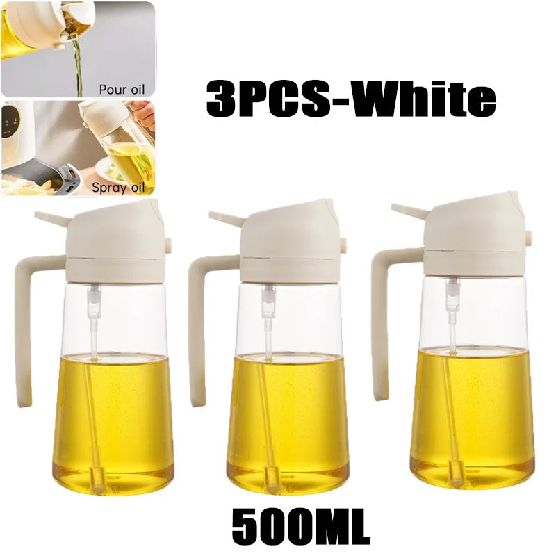 Olive Oil Sprayer Bottle — Refillable Glass-Free Mister for Cooking, BBQ & Baking