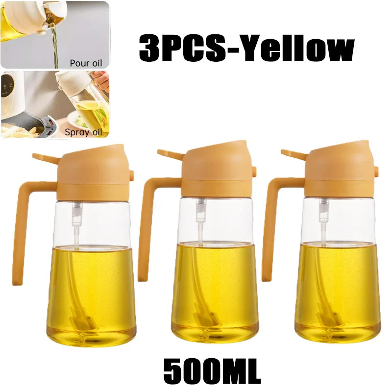 Olive Oil Sprayer Bottle — Refillable Glass-Free Mister for Cooking, BBQ & Baking