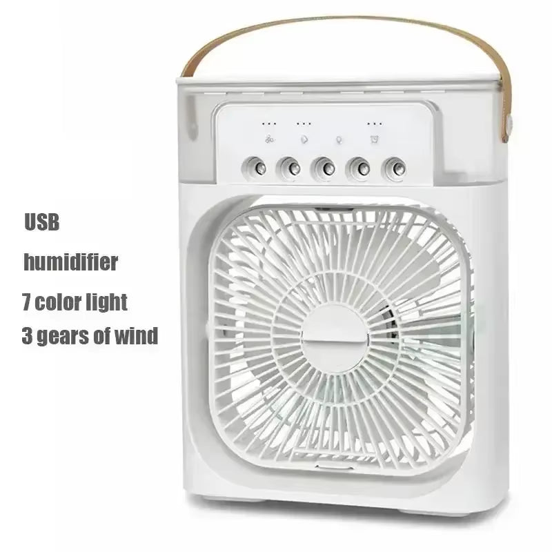 Experience Ultimate Comfort: 3-in-1 Portable Fan, Air Conditioner, and Humidifier with LED Night Light