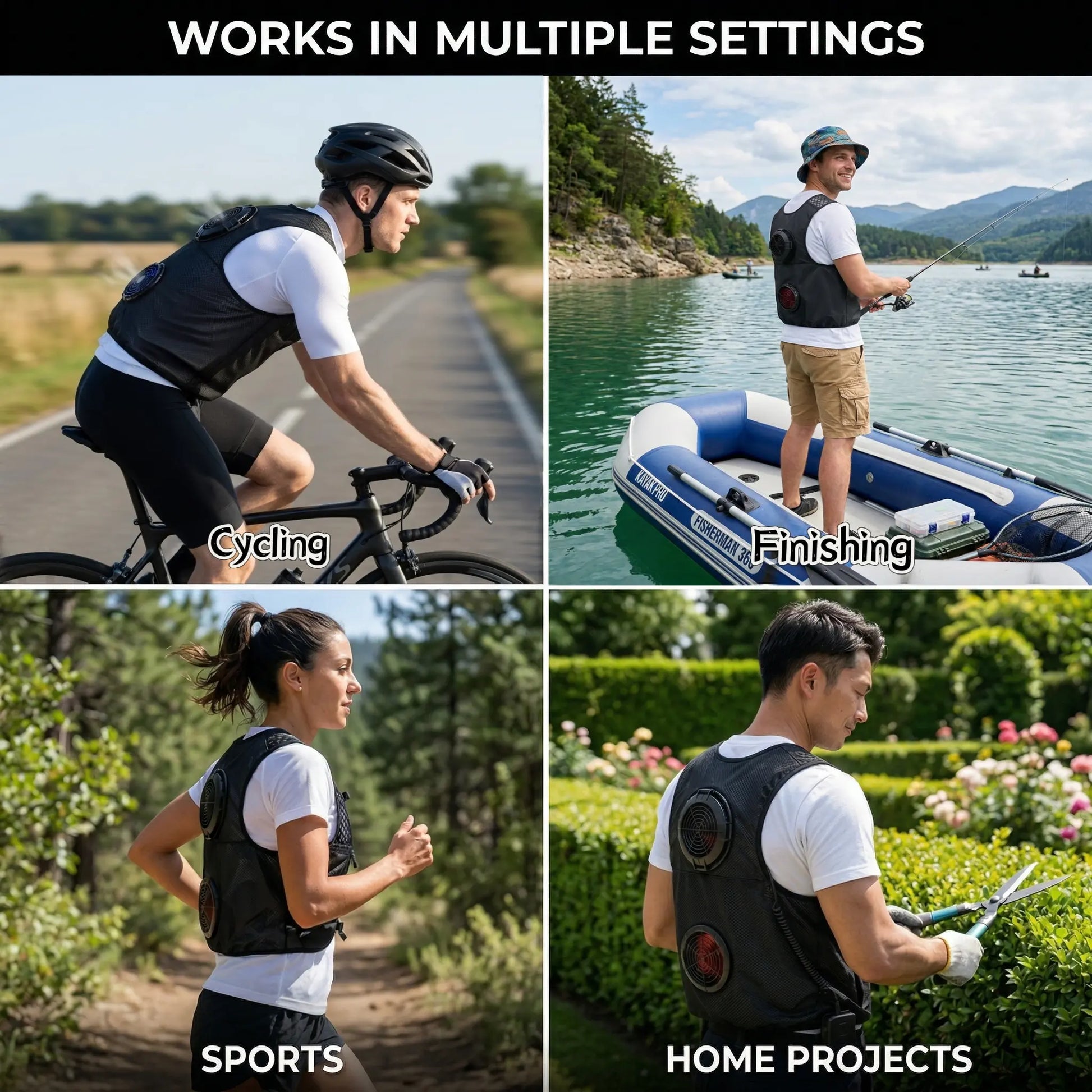 Stay Cool and Comfortable Anywhere: The Ultimate Outdoor Cooling Vest with Powerful 30000mAh Battery and Adjustable Airflow for All Outdoor Adventures