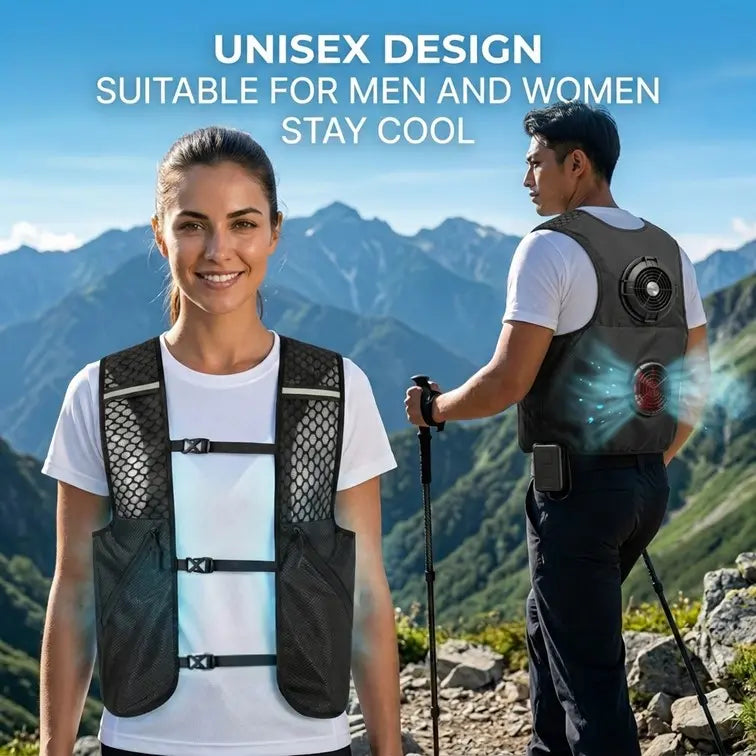 Stay Cool and Comfortable Anywhere: The Ultimate Outdoor Cooling Vest with Powerful 30000mAh Battery and Adjustable Airflow for All Outdoor Adventures