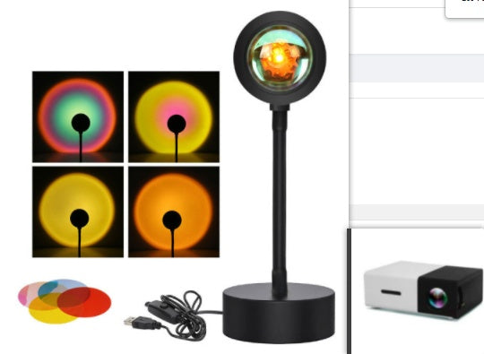 Golden Hour Sunset Projection Lamp