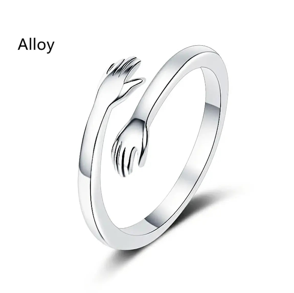 Hug Shape Ring — Adjustable Couple Rings