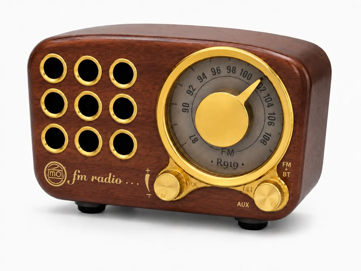 Retro Bluetooth Speaker with FM Radio Hottoget