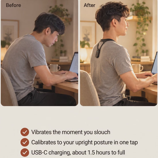 Smart Posture Trainer before and after video